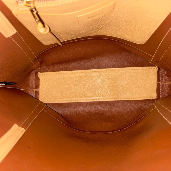 Botkier Soho Leather Tote Bag in Gold Platinum Shoulder Purse - Picture 12 of 12